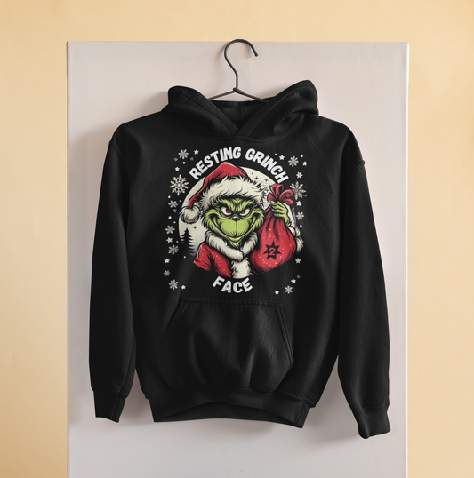 Hoodie Grinch Face